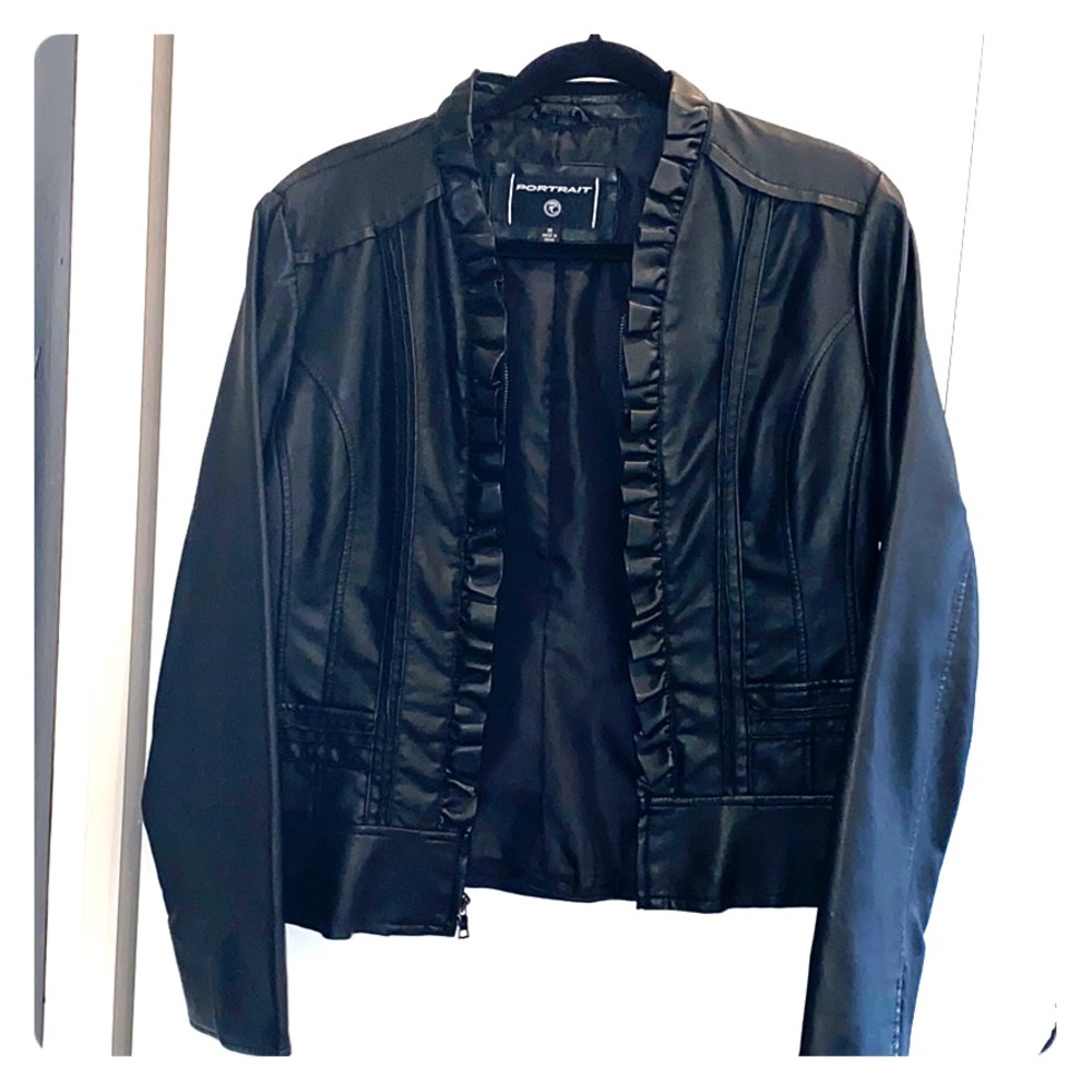 Faux leather jacket lightweight